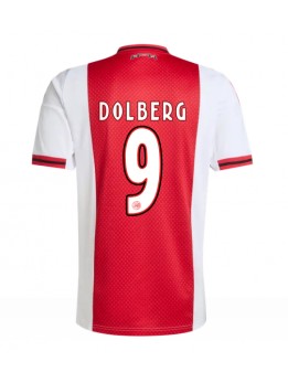 Moški Nogometna dresi replika Ajax Kasper Dolberg #9 Domači 2025-26 Kratek rokav